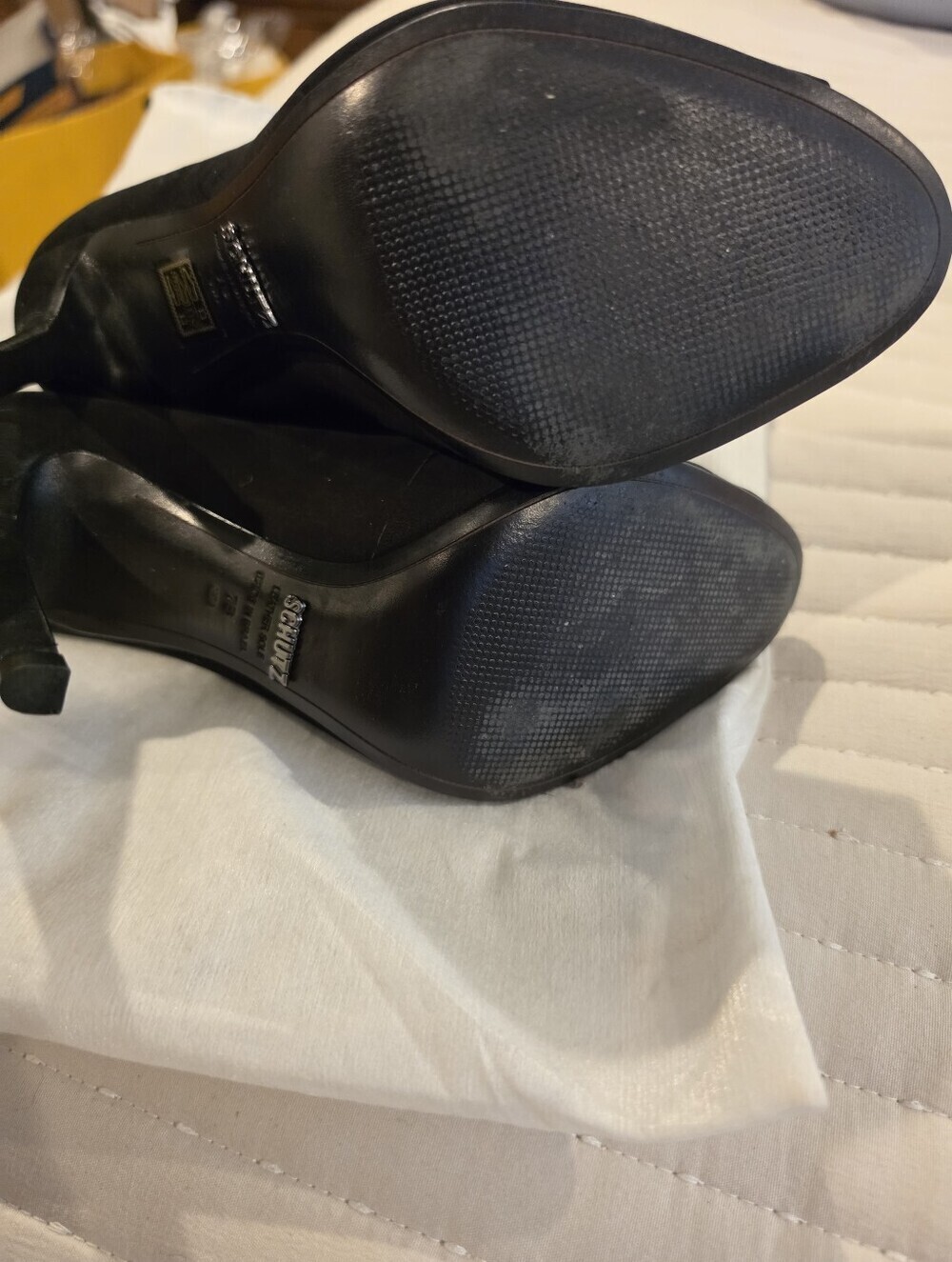 Shutz Open Toe Booties - Picture 3 of 7